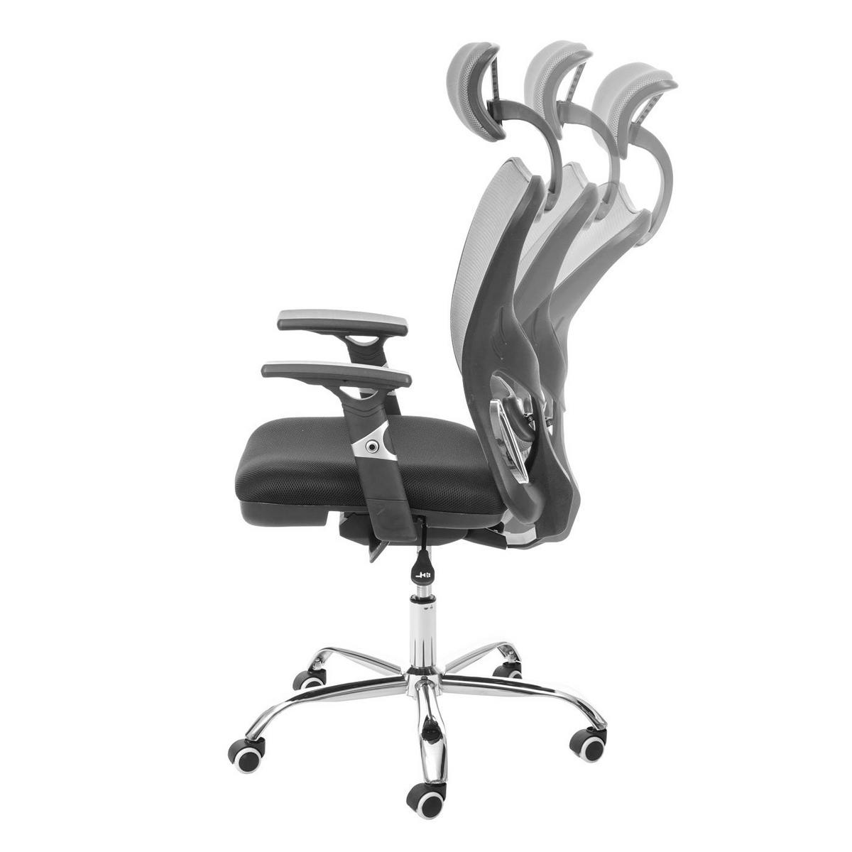 BÜROSTUHL Schwarz, Grau - Schwarz/Grau, Textil (71/130/84cm) - MCW