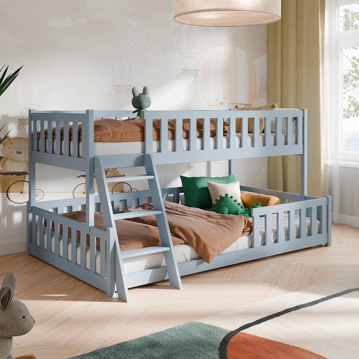 ETAGENBETT 120/200 Léane Grau - Grau, Holz (120/200cm) - Petits-meubles