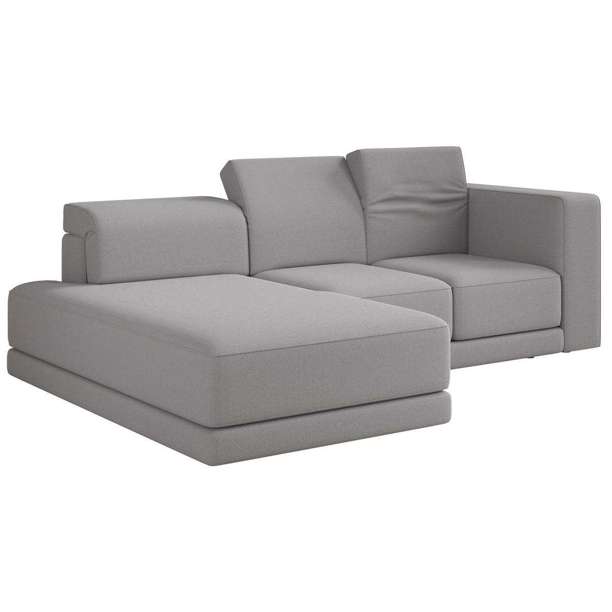 ECKSOFA Novals L-Form, 4-Sitzer, links 278 cm - Schwarz/Grau, Holz/Kunststoff (278/168cm) - Selsey