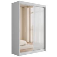 KLEIDERSCHRANK VESLI - 150 cm - Weiß - Weiß, Holzwerkstoff (150/215/61cm) - ALTDECOR