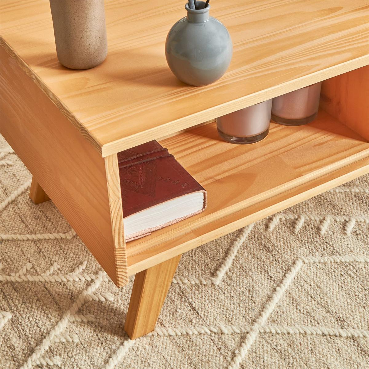 COUCHTISCH SEAN - Braun, Holz (47/110/36cm) - IDIMEX