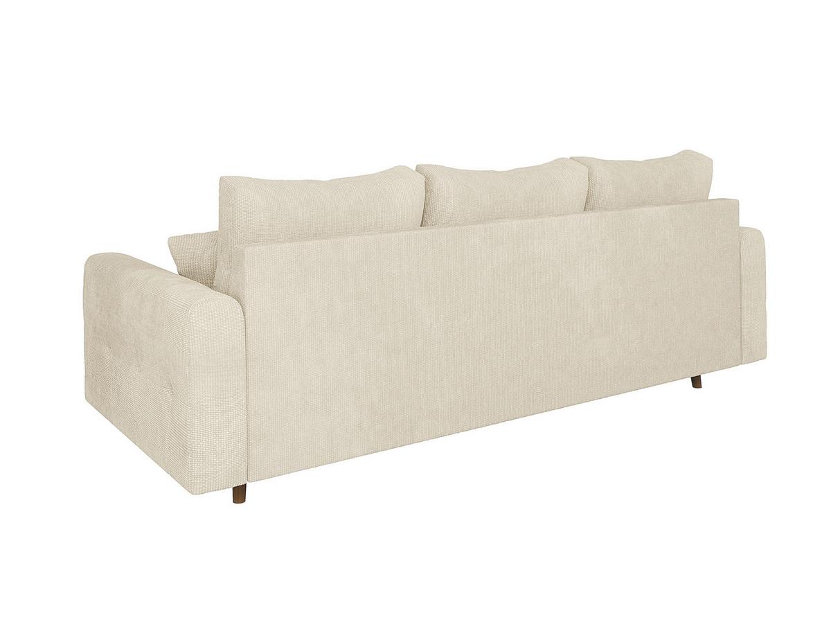 3-SITZER-SOFA Sigurd Beige Chenille - Beige/Braun, Holz/Textil (210/81/93cm) - S-Style Möbel