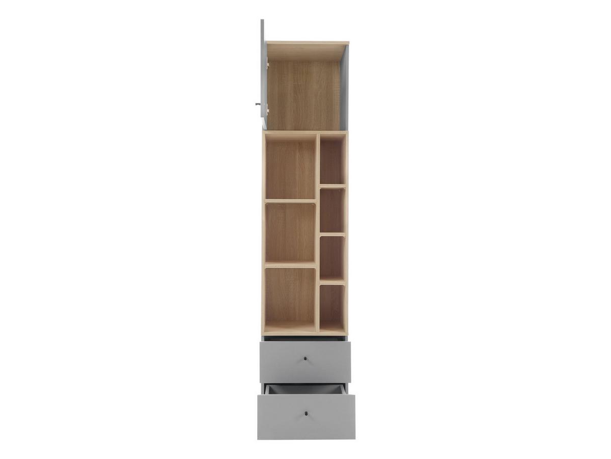 REGAL Oro OR03 - Schwarz/Naturfarben, Holzwerkstoff/Kunststoff (40/195/45cm) - MIRJAN24