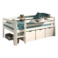 KOJENBETT Karolina 208x83x105 aus Massivholz in Weiß - Weiß, Holz (90/200cm) - 58aufmkessel