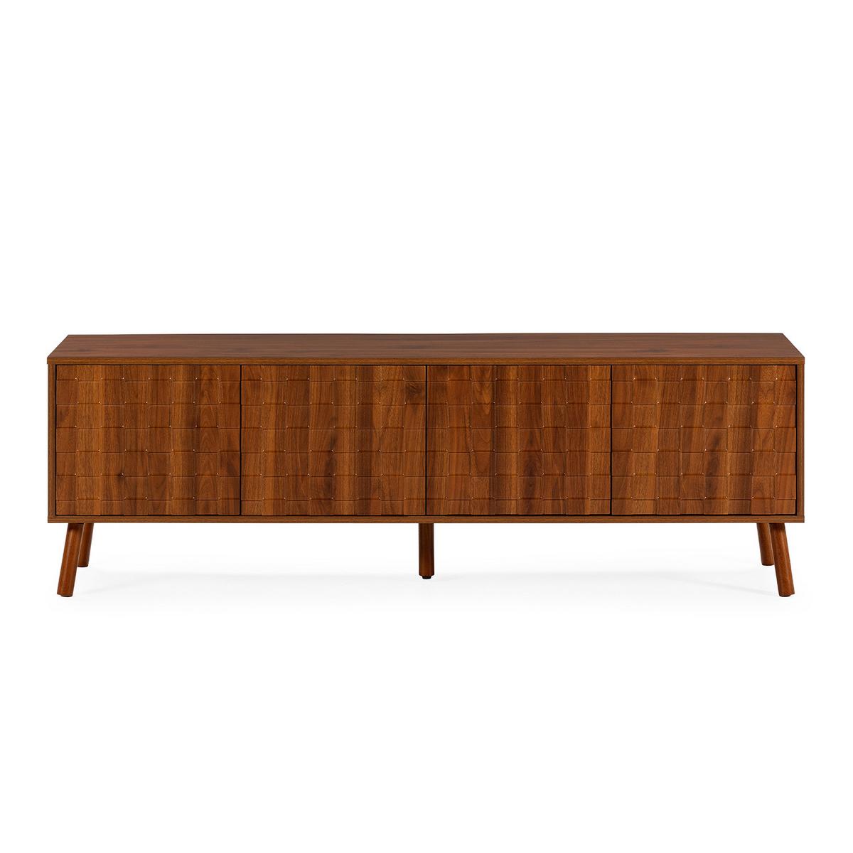 TV-ELEMENT Canadá 4 türen Walnuss-Optik - Walnussfarben, Holzwerkstoff (160/51/40cm) - VS Venta-stock