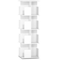 BÜCHERREGAL Spanplatte Weiß - Weiß, Holzwerkstoff (39/128.3/39cm) - HOMCOM