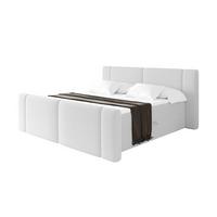 BOXBETT mit Matratze H3 - EVON Zanozek - 180x200 cm Weiß - Weiß, Holzwerkstoff (180/200cm) - ALTDECOR