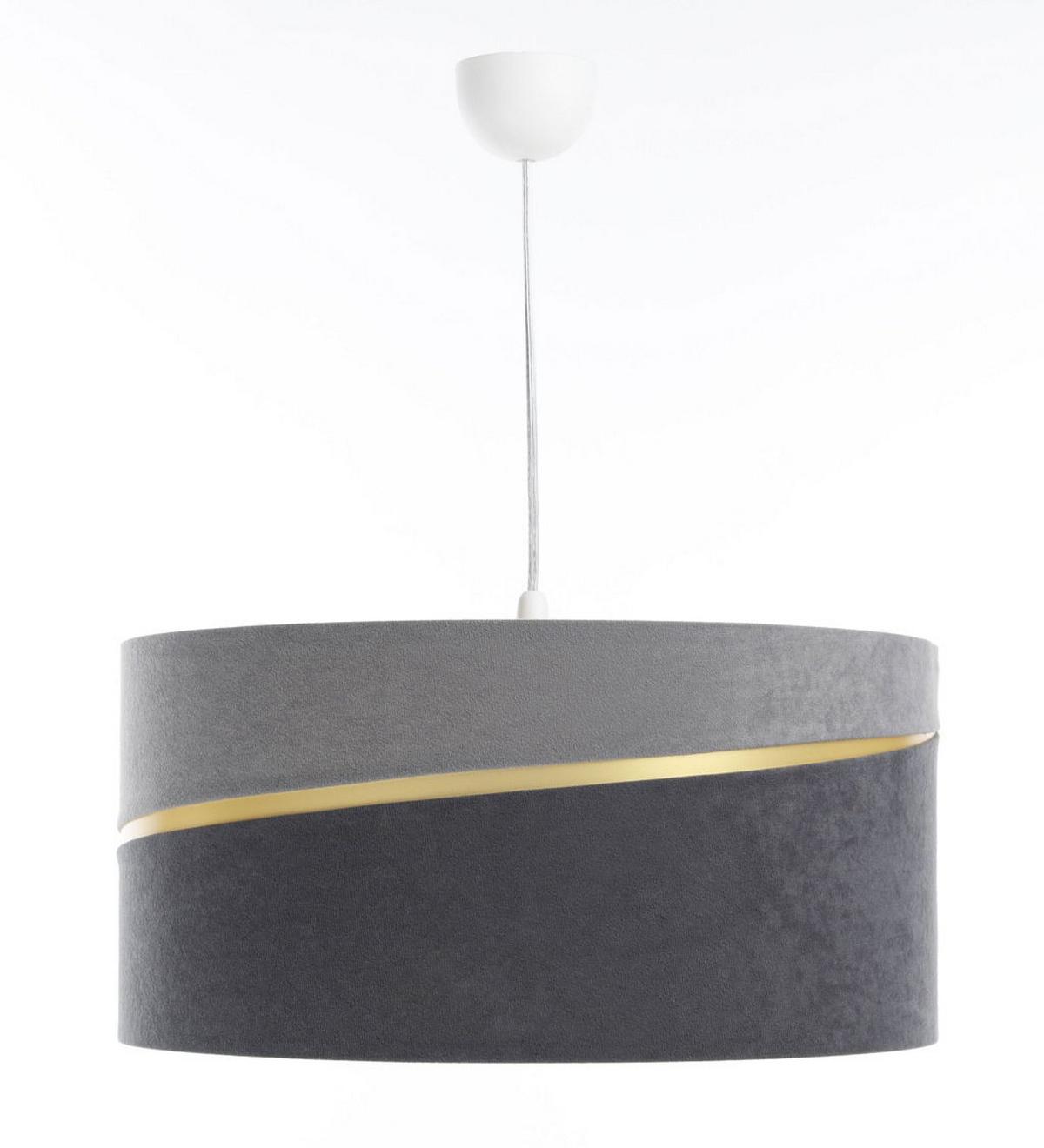 HÄNGELEUCHTE Grau 40/20 cm - Goldfarben/Grau, Kunststoff (40/0.4/20cm) - ONZENO