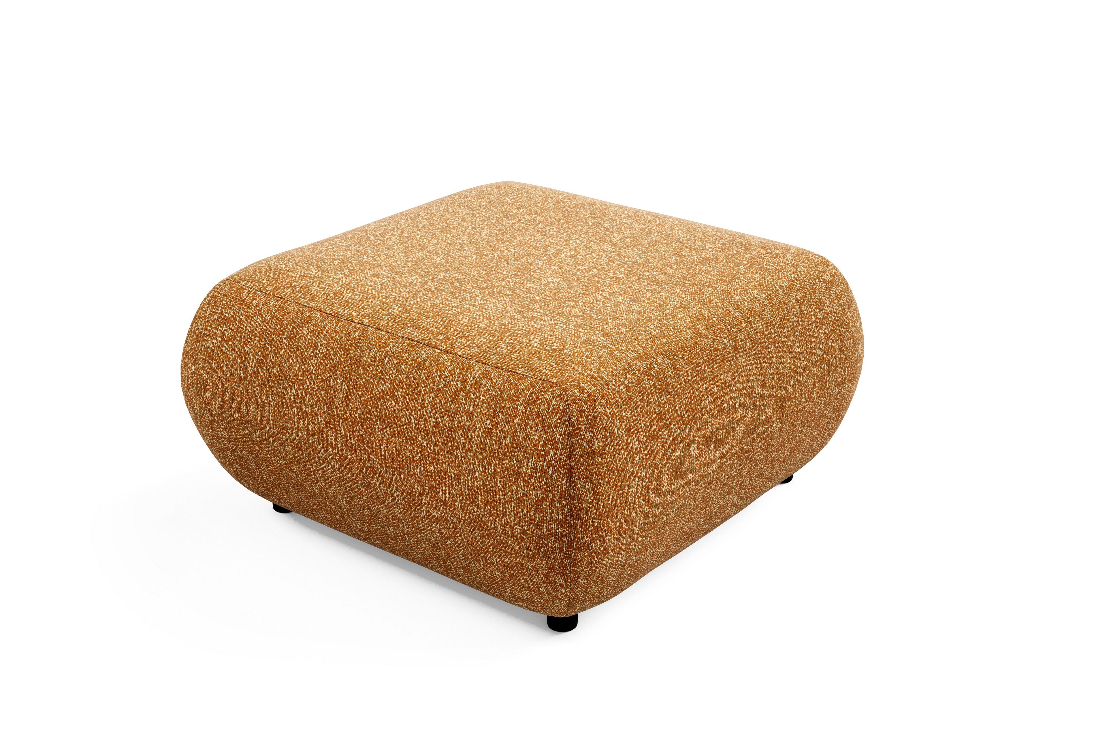 POLSTERHOCKER DELTA Modern Sitzhocker, Fußhocker Braun - Braun, Holzwerkstoff/Kunststoff (88/41/88cm) - MASSENO