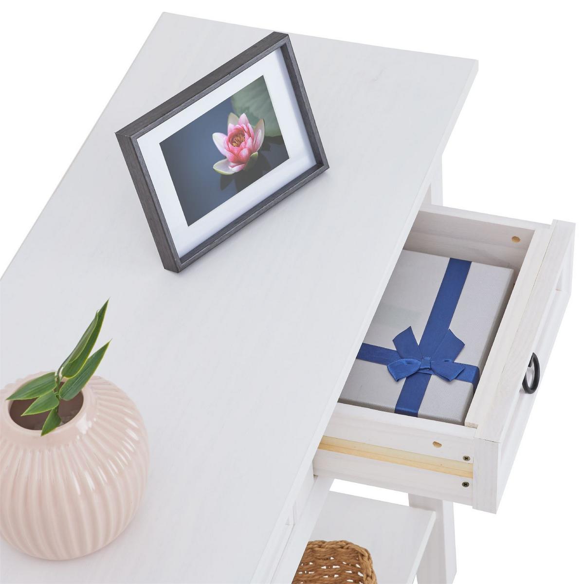 KONSOLENTISCH RURAL weiß - Weiß, Holz (32/88/73cm) - CARO-Möbel
