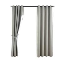 VORHANG 2ER SET »München Dark« HxB 175x145 cm Sand - Sandfarben, Textil (145/175cm) - Gardinenbox