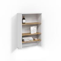 BADSCHRANK Paolina Weiß/Artisan 68 x 100.4 cm mit offenen Regalen - Weiß/Eiche Artisan, Holzwerkstoff (68/100.4/29cm) - Livinity®