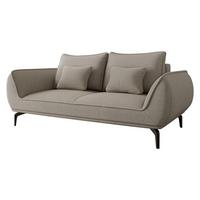 SOFA Cavo 2 - Beige/Schwarz, Holz/Textil (208/86/118cm) - MIRJAN24