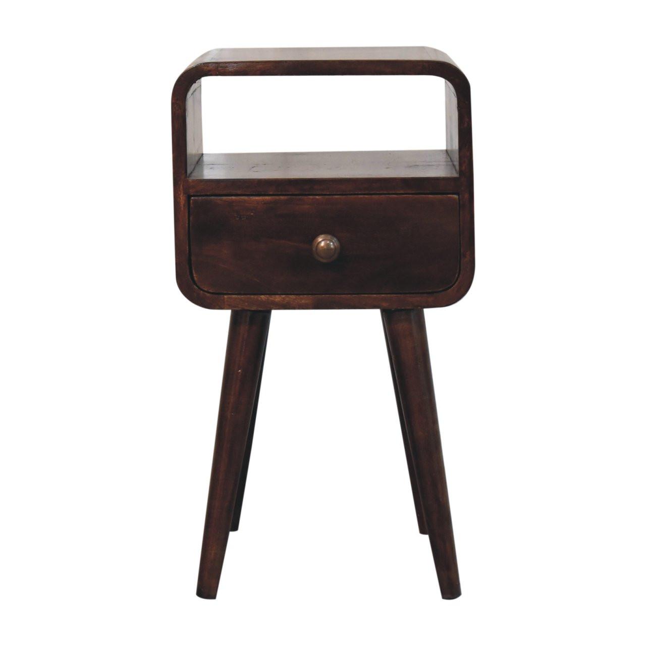 NACHTTISCH California - Braun, Holz (30/55/30cm) - Artisan Furniture