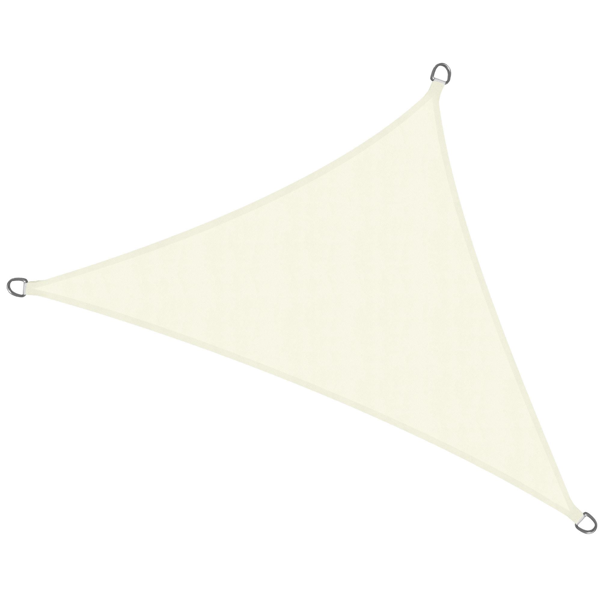 SONNENSEGEL SolVision PS9 420/420/600 cm dreieckig Creme PE - Creme, Kunststoff (420/420cm) - Sol Royal