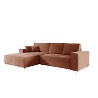 ECKSOFA Corunia In Aragon - Orange, Holzwerkstoff/Textil (294/185cm) - Fun Möbel