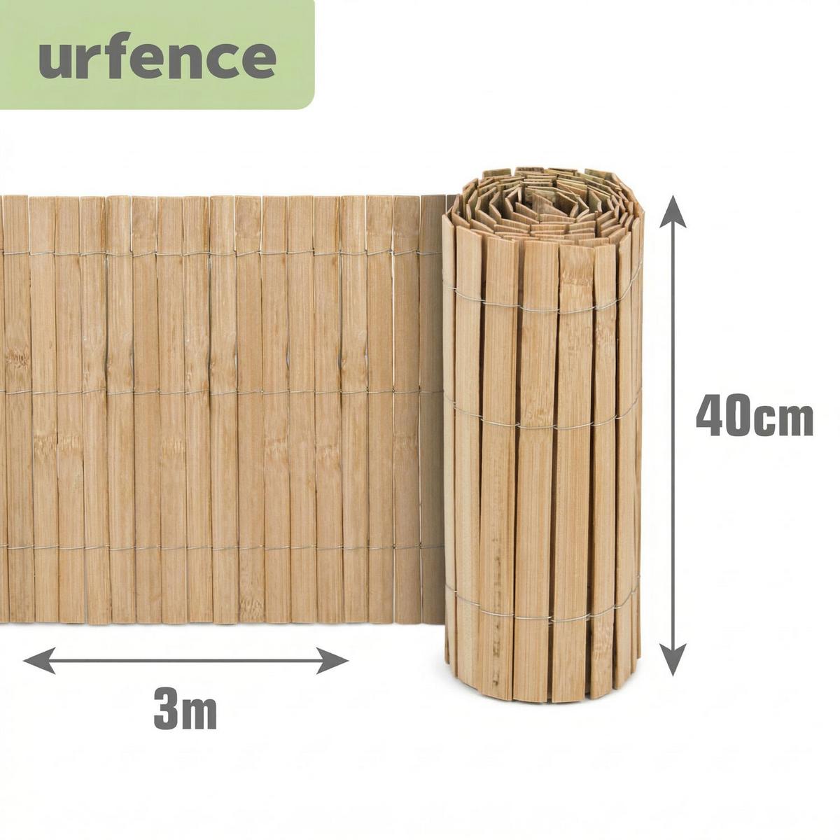 BEETEINFASSUNG Bambus, 40/300 cm, braun - Braun, Holz (0.9/40/300cm) - urfence