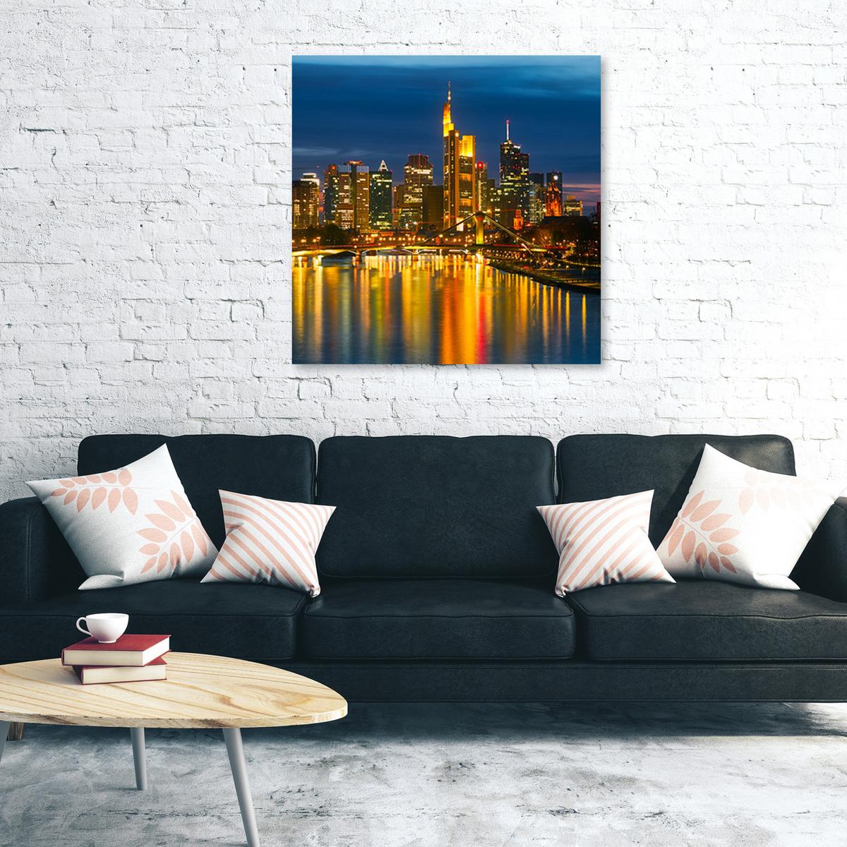 WANDBILD städte und architektur orange - Orange, Textil (40/40cm) - Feeby