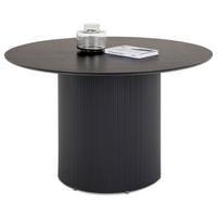 ESSTISCH VIANNEY schwarz - Schwarz, Metall (120/120/75cm) - IDIMEX