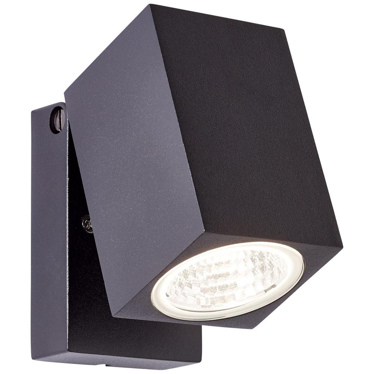 AUSSENWANDSTRAHLER Burk G90980A06 - Schwarz, Metall (6.5/10/9.5cm) - Brilliant