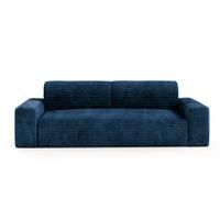 SOFA Fabio 3 Sitzplätze Dunkelblau - Blau, Holz (260/82/102cm) - Petits-meubles