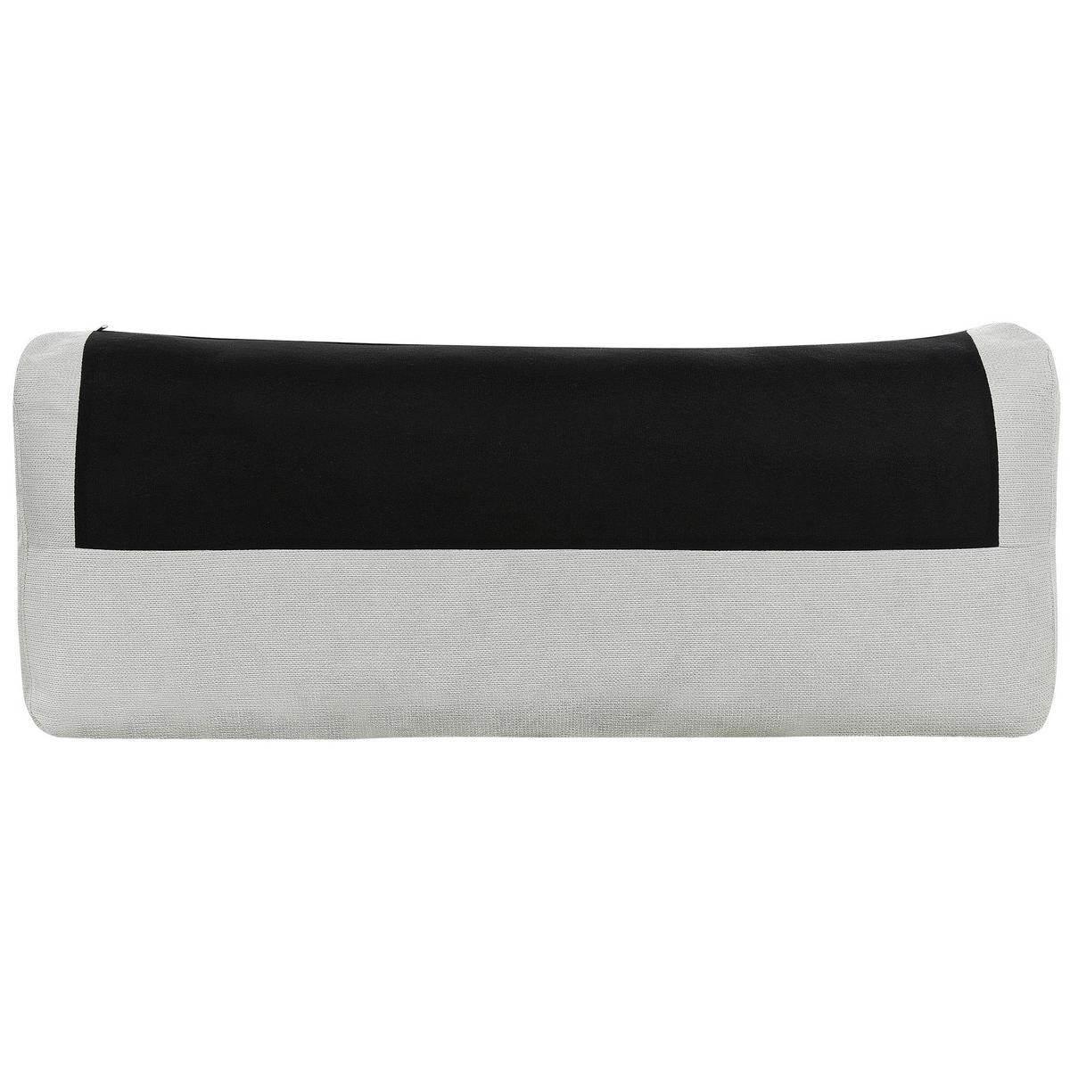 3-SITZER-ECKSOFA hellgrau rechtsseitig Maloy - Schwarz/Grau, Textil (272/189cm) - Beliani