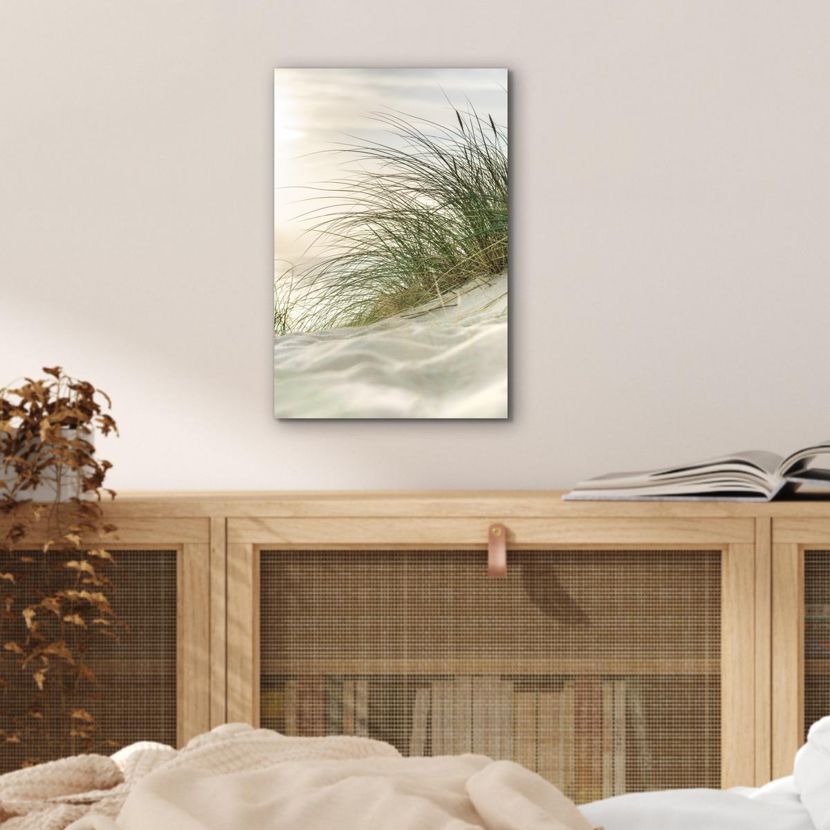 METALLBILD Dünen mit Strandhafer in der Sonne des Nationalparks Schleswig-Holsteinisches Wattenmeer 20x30 cm - Creme, Metall (20/30cm) - MuchoWow