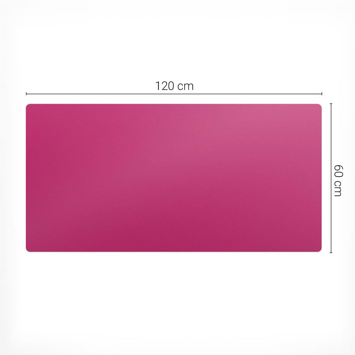 SCHREIBTISCHUNTERLAGE 120x60 cm Rosa - Rosa, Kunststoff (120/60/1.6cm) - Wallfluent