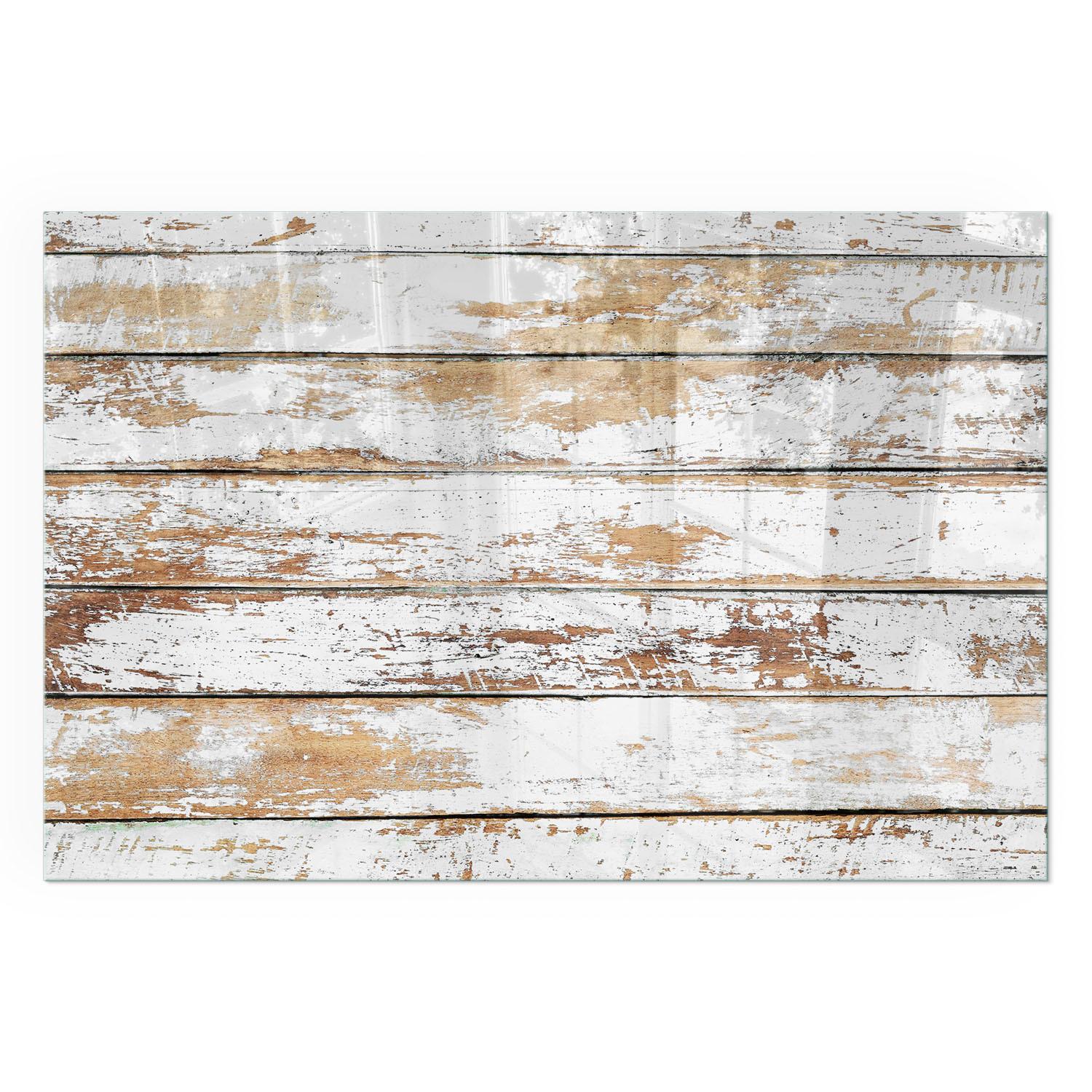 GLASPLATTE für Kamin 60x40 cm - Weiß, Glas (60/40/0.4cm) - TULUP