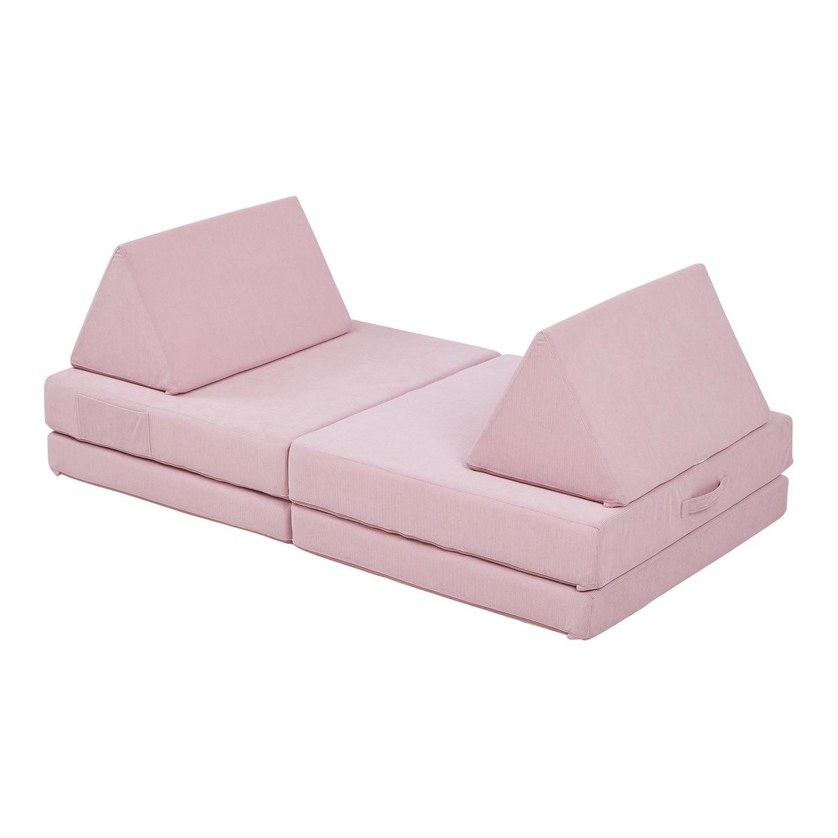 SPIELSOFA Norhulta - Pink, Textil (120/46/66cm) - [en.casa]