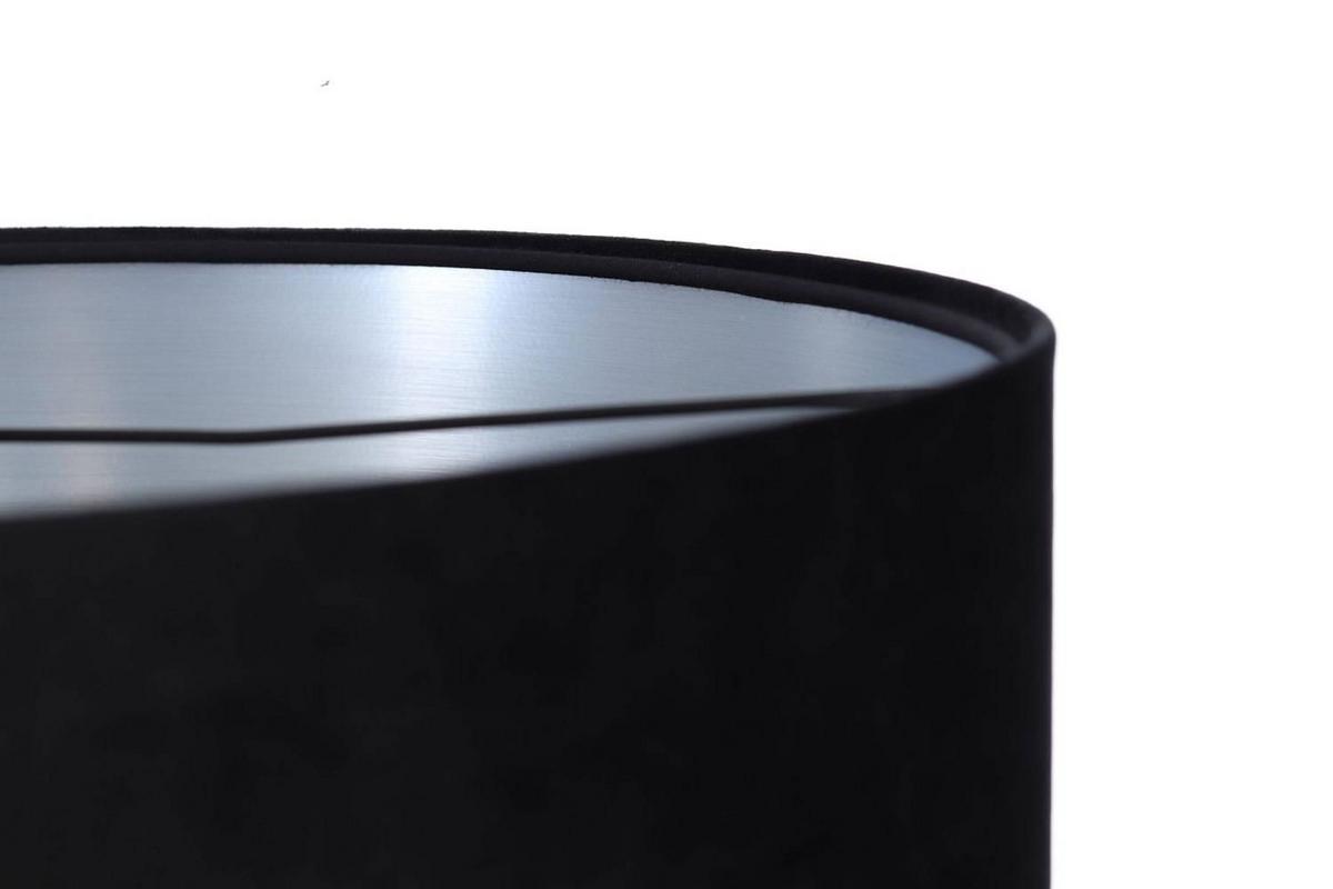HÄNGELEUCHTE Schwarz 50/25 cm - Silberfarben/Schwarz, Kunststoff (50/0.8/25cm) - ONZENO