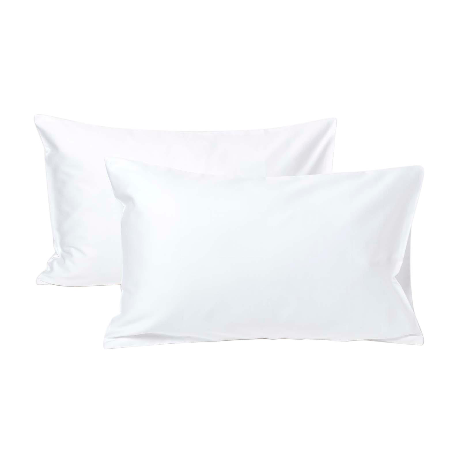 KINDER-KISSENBEZÜGE 2er-Set, Bio-Baumwolle - Weiß, Textil (40/60cm) - Homescapes