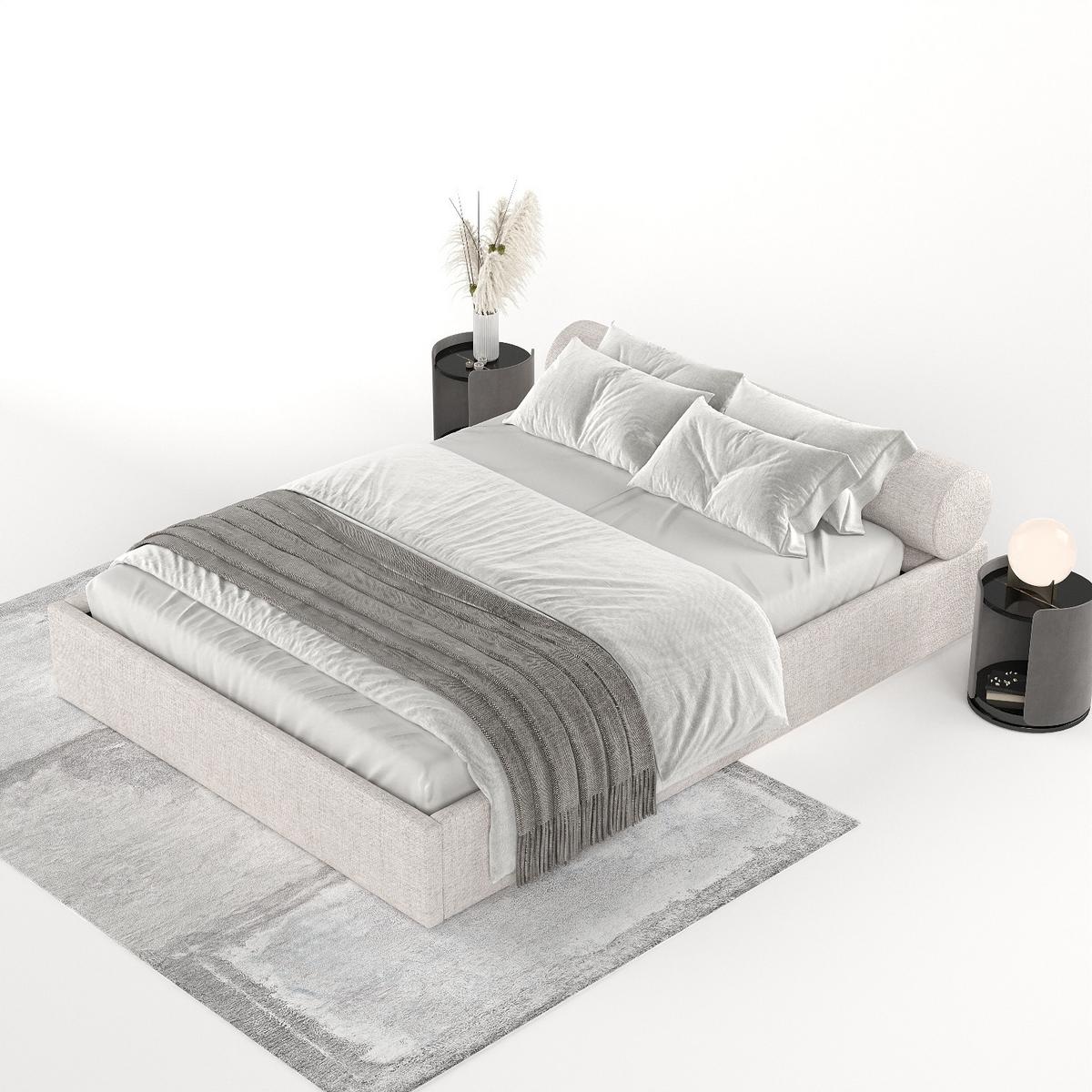 POLSTERBETT Solvo mit Stauraum 160/200 cm Hellbeige im Neve Stoff - Beige/Schwarz, Holz/Holzwerkstoff (160/200cm) - AltaBeds