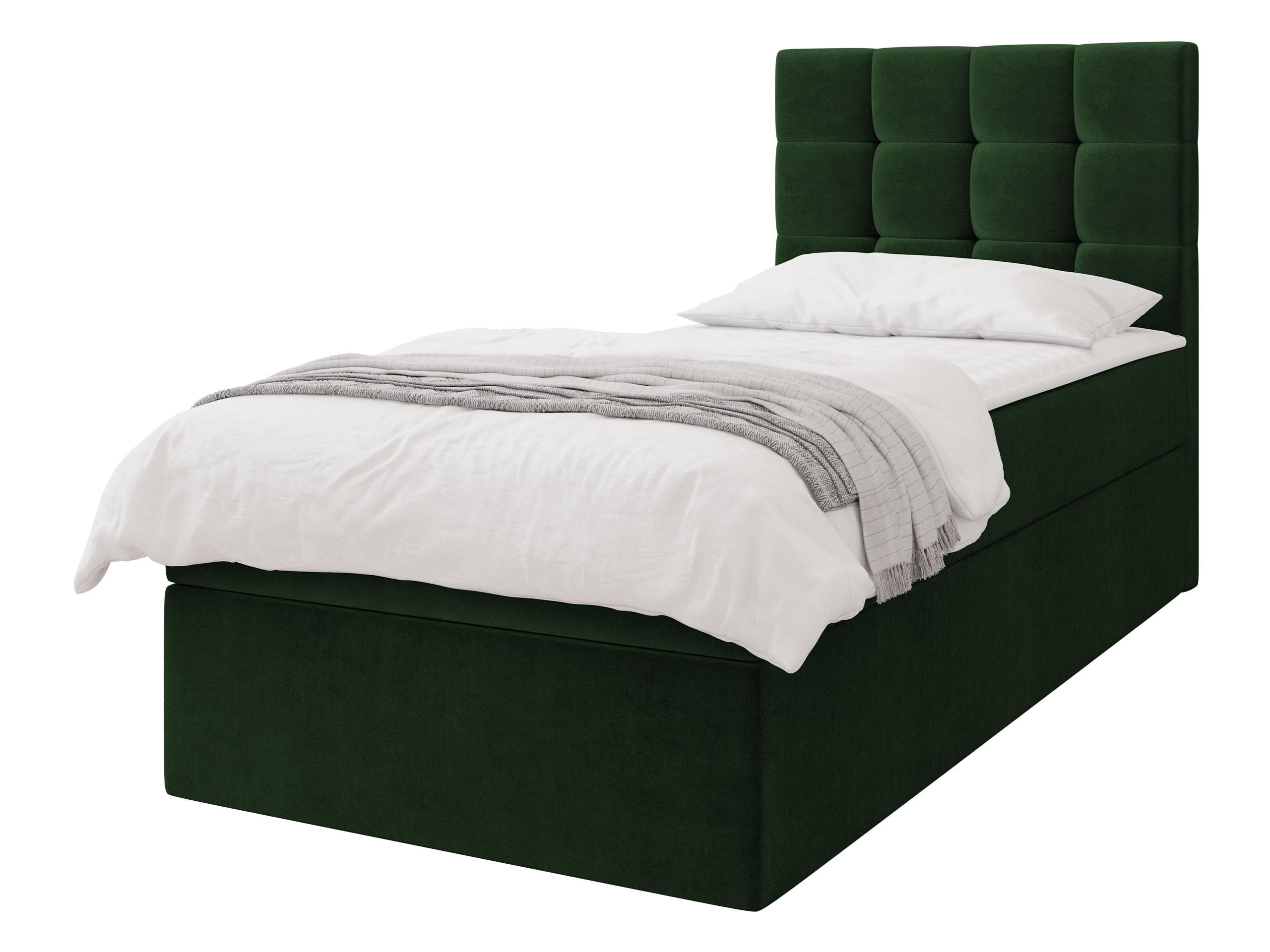 BOXBETT Luanda Single - H3 - Schwarz/Grün, Holz/Kunststoff (100/200cm) - MIRJAN24