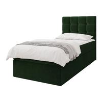 BOXBETT Luanda Single - H3 - Schwarz/Grün, Holz/Kunststoff (90/200cm) - MIRJAN24