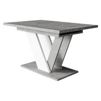 ESSTISCH ausziehbar Dubai - Grau, Holzwerkstoff (80/120/76cm) - MIRJAN24