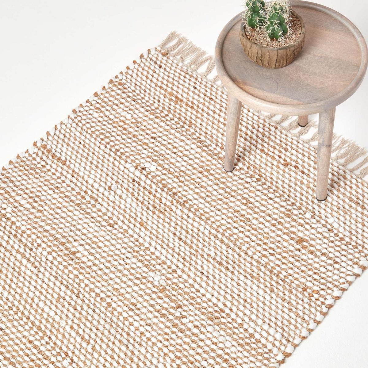 FLICKENTEPPICH Horizon gemustert 90/150 cm - Naturfarben, Textil (90/150cm) - Homescapes