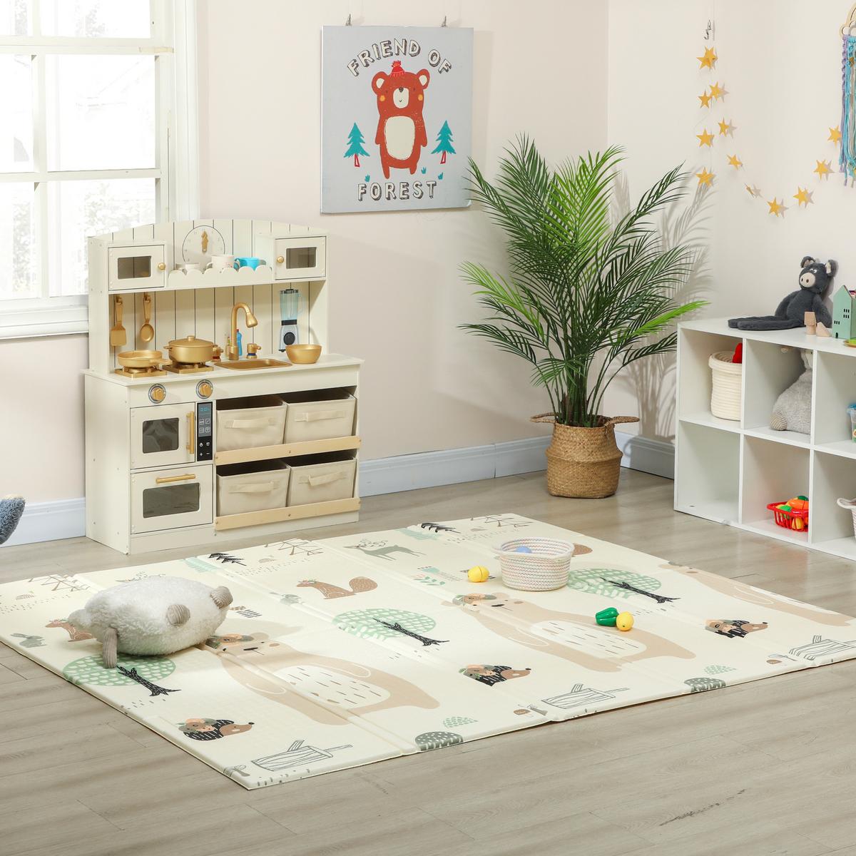 SPIELMATTE aus XPE Mehrfarbig - Multicolor, Kunststoff (176/196cm) - AIYAPLAY