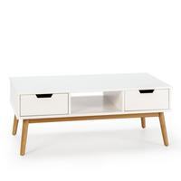 COUCHTISCH Baku weiß 2 Schubladen - Weiß, Holz (43/110/55cm) - VS Venta-stock