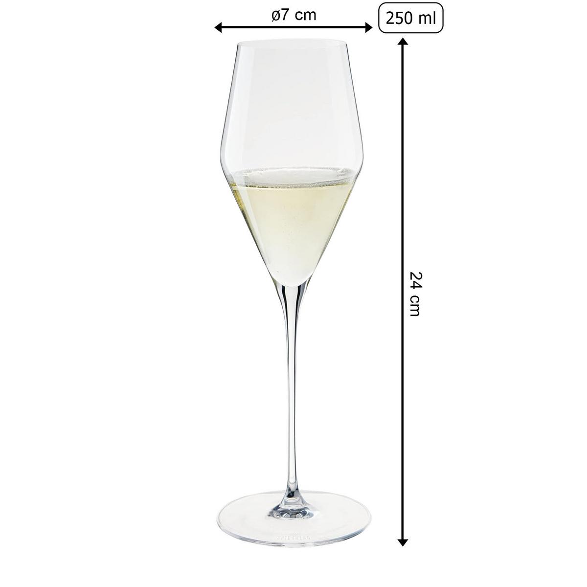 CHAMPAGNERGLÄSER Definition transparent 250 ml 2er Set - Transparent, Glas (0.25L) - Spiegelau
