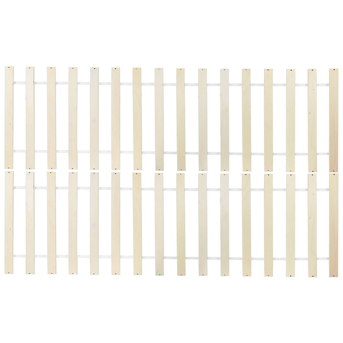 BETT mit Lattenrost 120/200 Kiefernholz Weiß Sabran - Weiß, Holz (120/200cm) - Beliani
