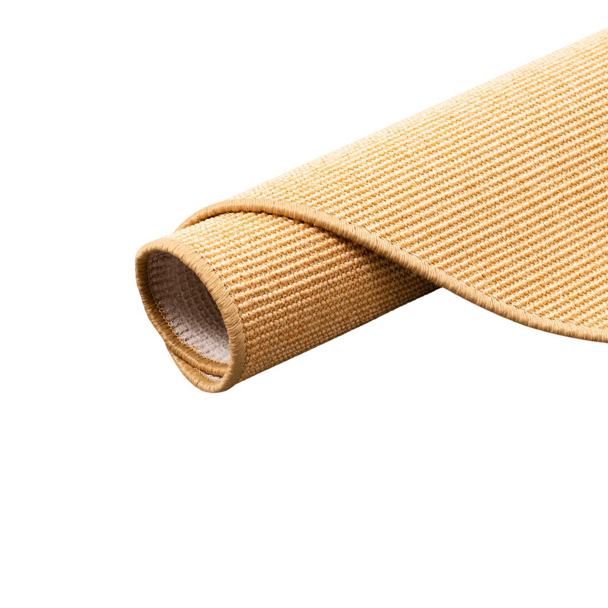 SISAL NATUR TEPPICH RUND - Honig, Textil (100/100cm) - Snapstyle