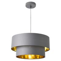 HÄNGELEUCHTE Lopar - Grau, Metall (40/40/149cm) - lux.pro