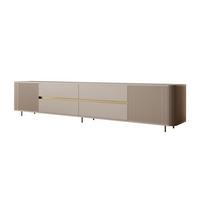 TV-UNIT MIRAGE GOLD 240 cm mit geriffelten Fronten - Beige, Holzwerkstoff (240/52/40cm) - Lookway