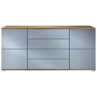 SIDEBOARD Rova Denim matt - Pastellblau, Holzwerkstoff (166.5/75.5/35cm) - Vladon