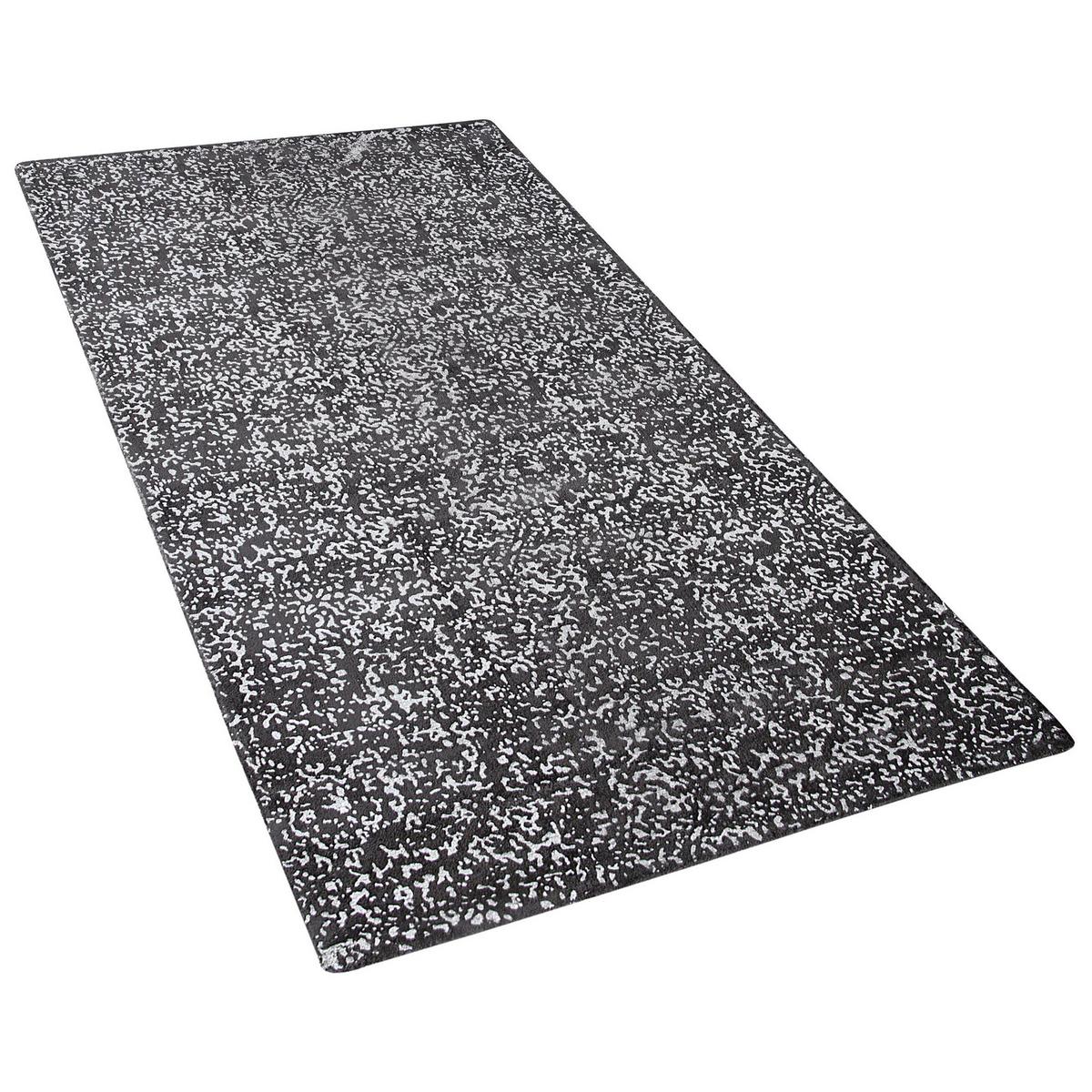 KURZFLOR-TEPPICH Esel 150/80 cm - Grau, Naturmaterialien (80/150cm) - Beliani