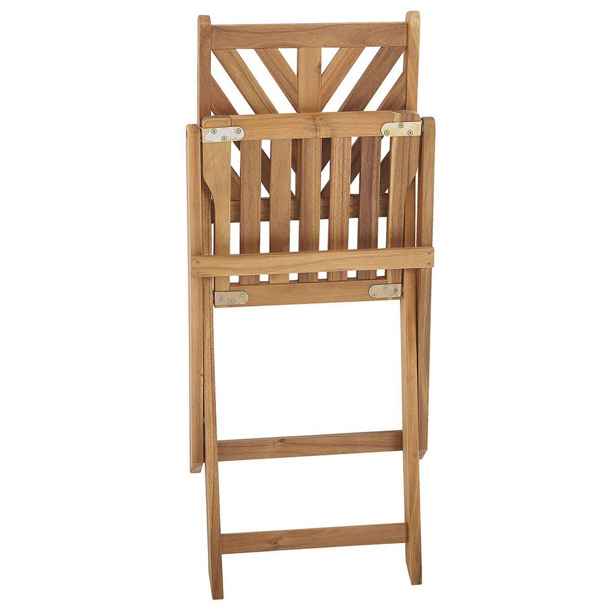 BALKONSET 2-Sitzer Akazienholz hellbraun Terni - Hellbraun, Holz - Beliani