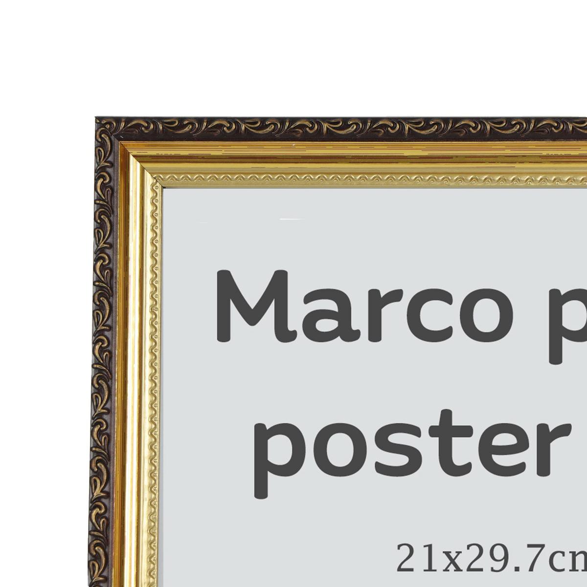 RAHMEN Set mit 3 aus MDF und Acrylglas Schutz und Aussteller für Fotografien, Bilder, Poster, Gemälde, Dekoration für Haus Farbe Hellholz A4 - Beige, Holz (21/3cm) - Nacnic