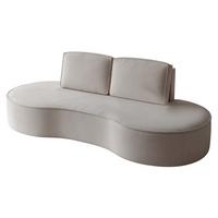 SOFA 3-sitzer Arlet In Stoff Riviera - Hellgrau, Holzwerkstoff/Textil (234/88/101cm) - Fun Möbel