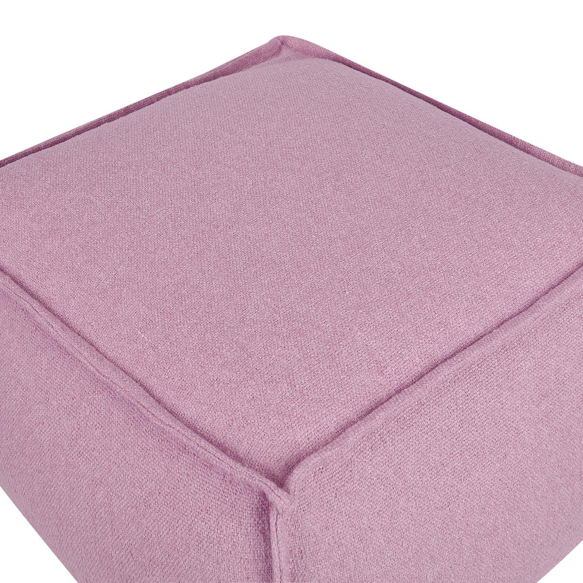 POUF Rosa Sherali - Pink, Naturmaterialien (50/30/50cm) - Beliani